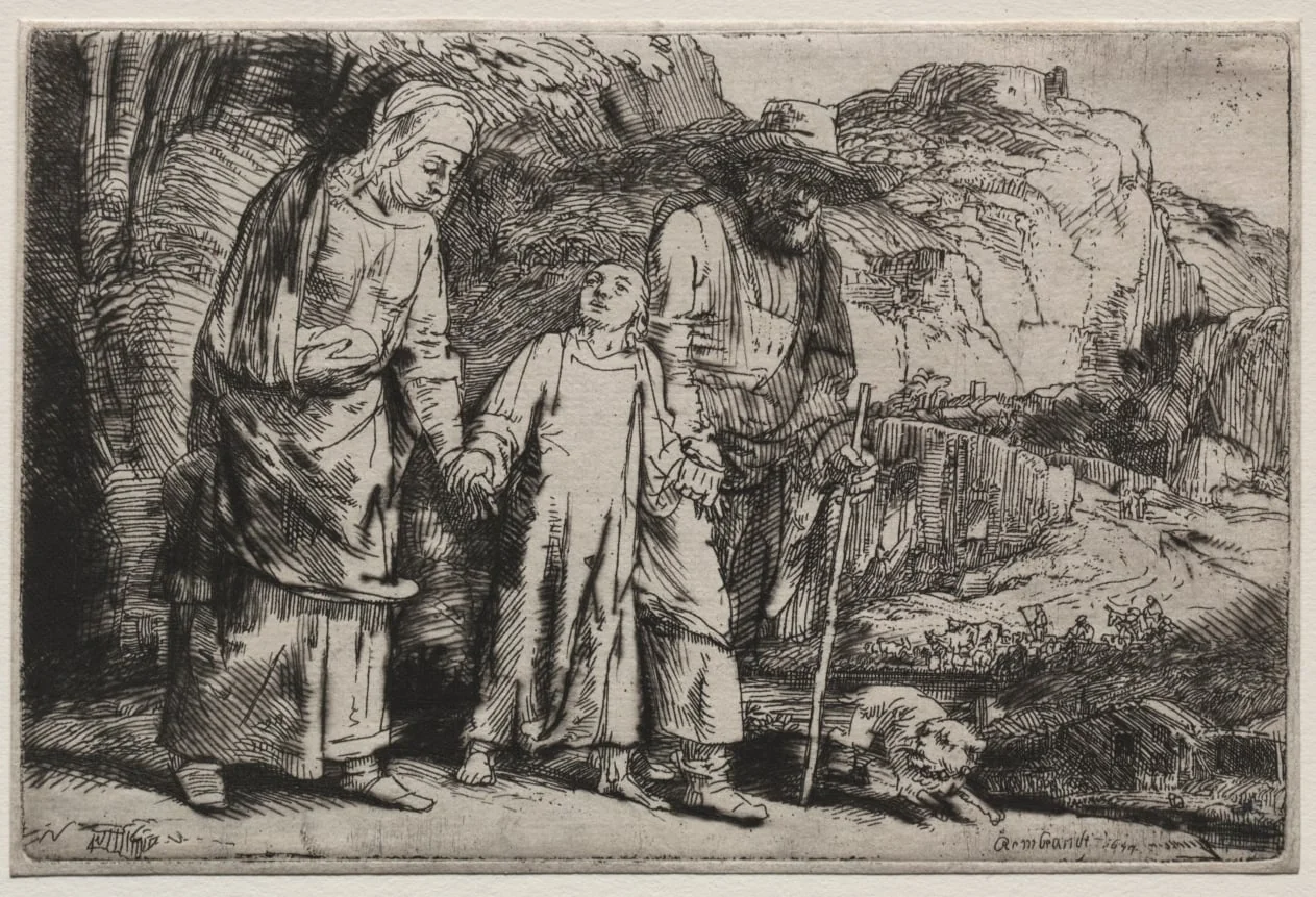 Christ Returning from the Temple with His Parents, by Rembrandt, 1654