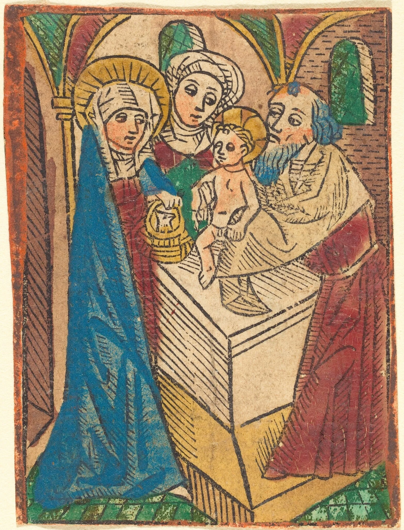 Presentation, by German 15th Century, ink, 1490