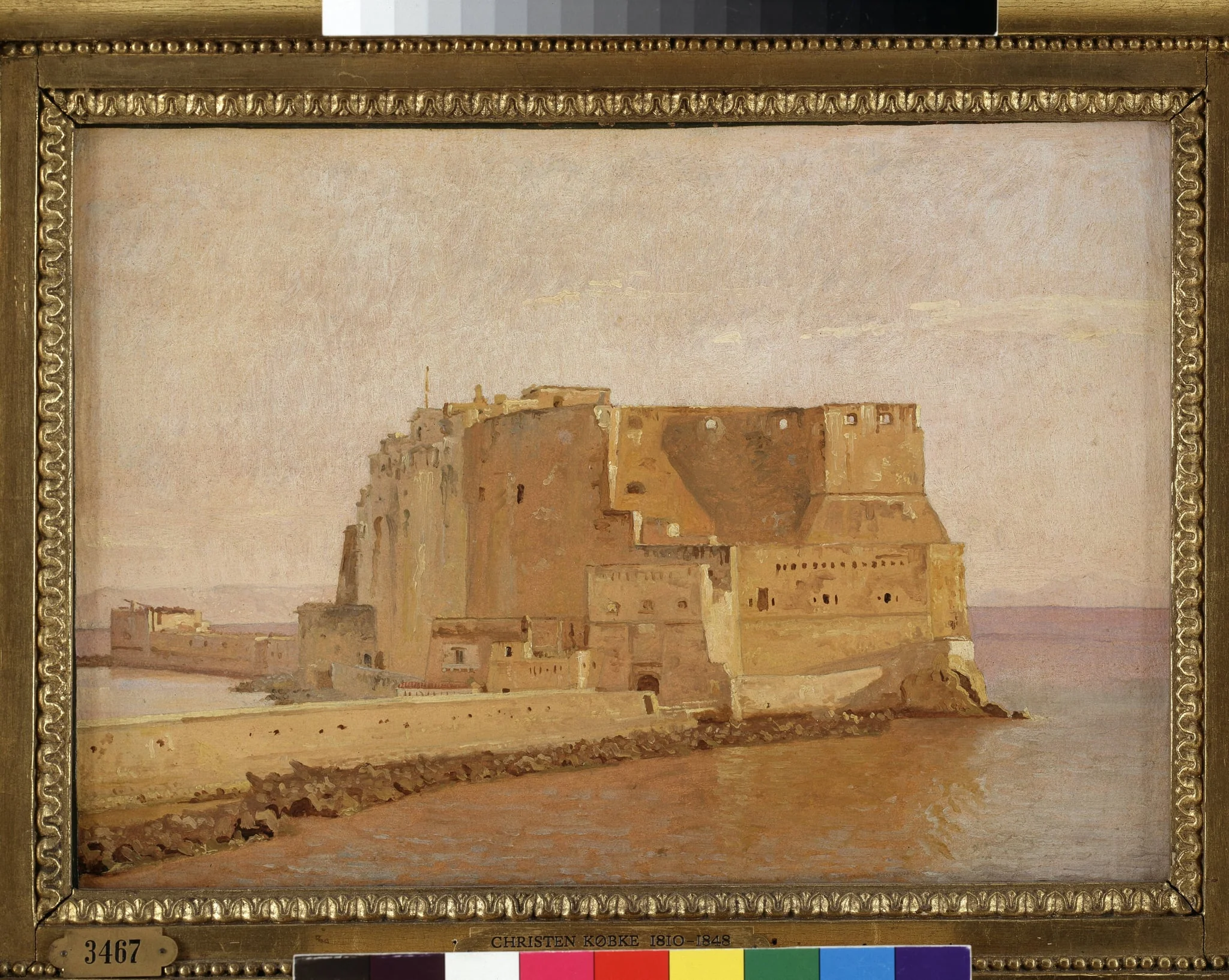Castel dell'Ovo in Naples, by Unknown, 1850