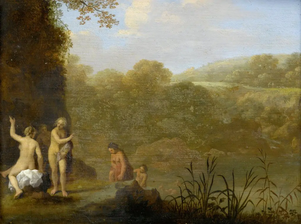 Bathing girls