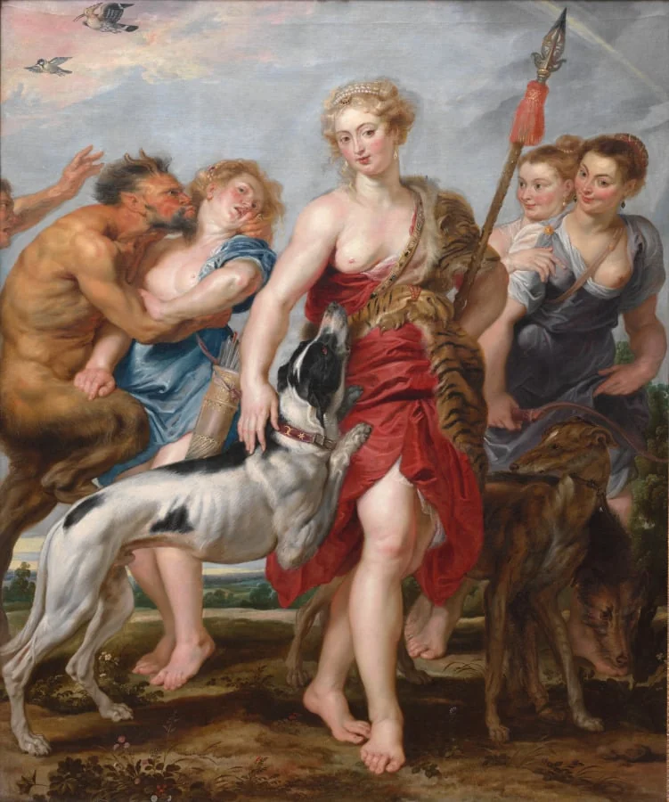Diana and Her Nymphs Departing for the Hunt, by Peter Paul Rubens, unspecified, 1615