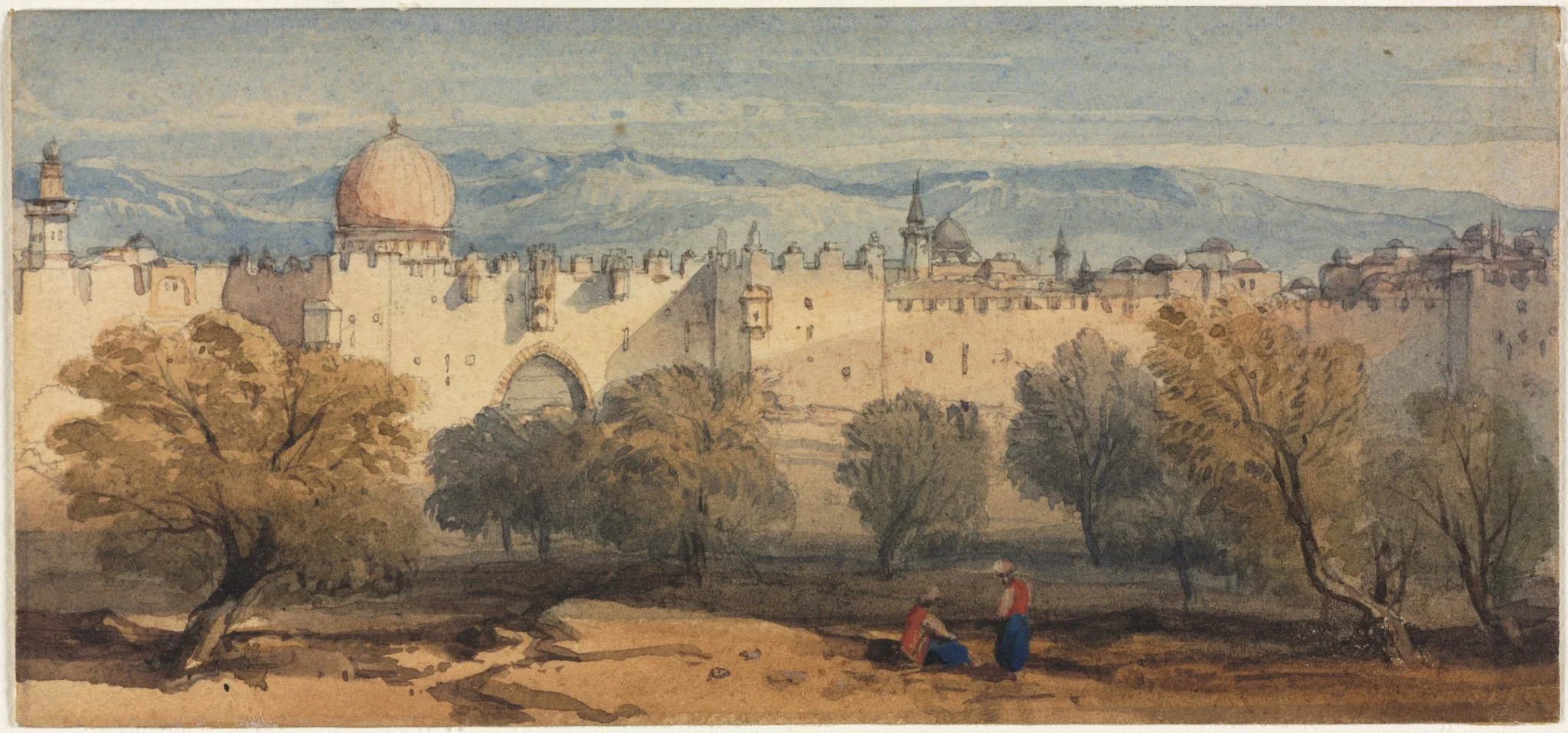 St. Stephen's Gate, Jerusalem, by Richard Principal Leitch, 1860