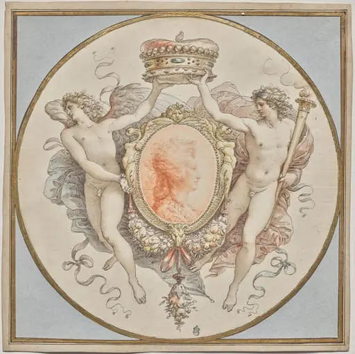 Portrait of a Lady with an Elaborate Cartouche
