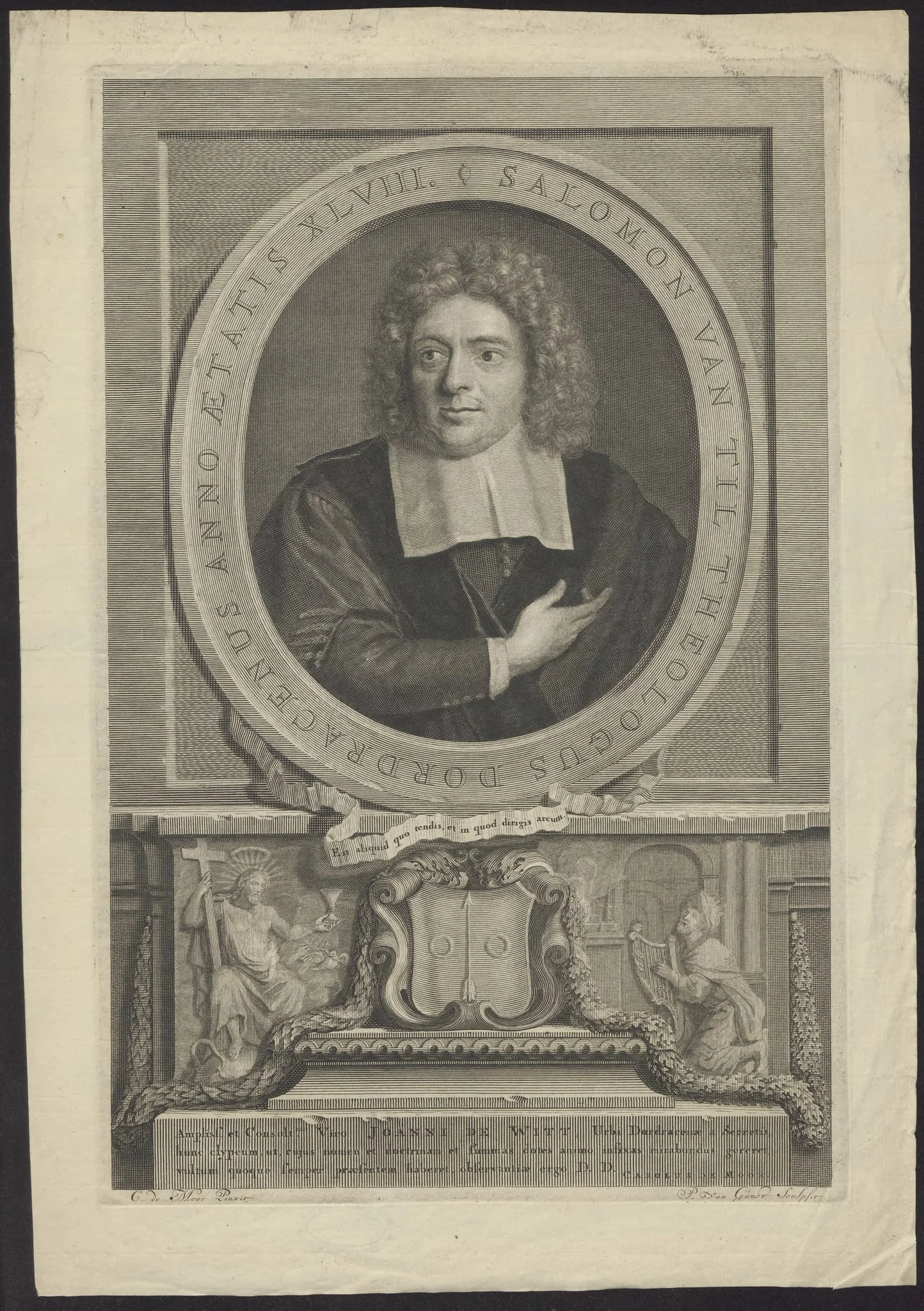 Portrait of Salomon van Til, Theologian
