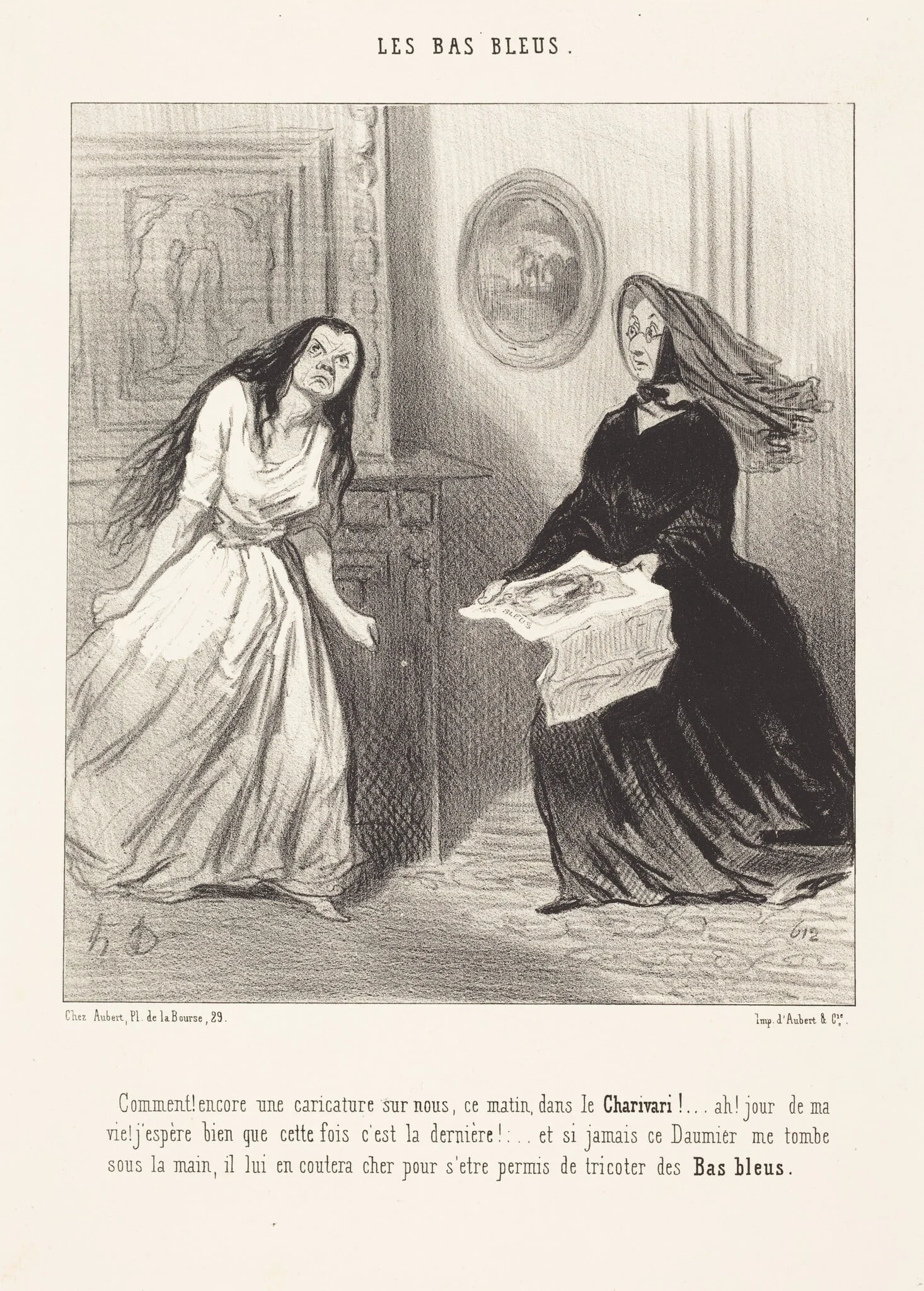 Comment! encore une caricature sur nous..., by Honoré Daumier, ink, 1844