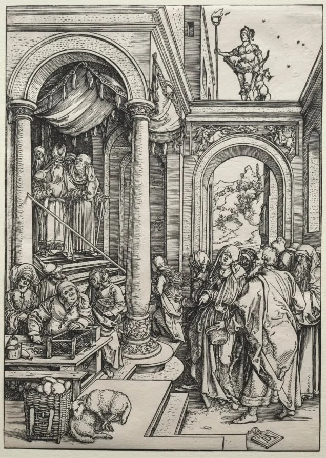 The Presentation of the Virgin in the Temple, by Albrecht Dürer, 1502