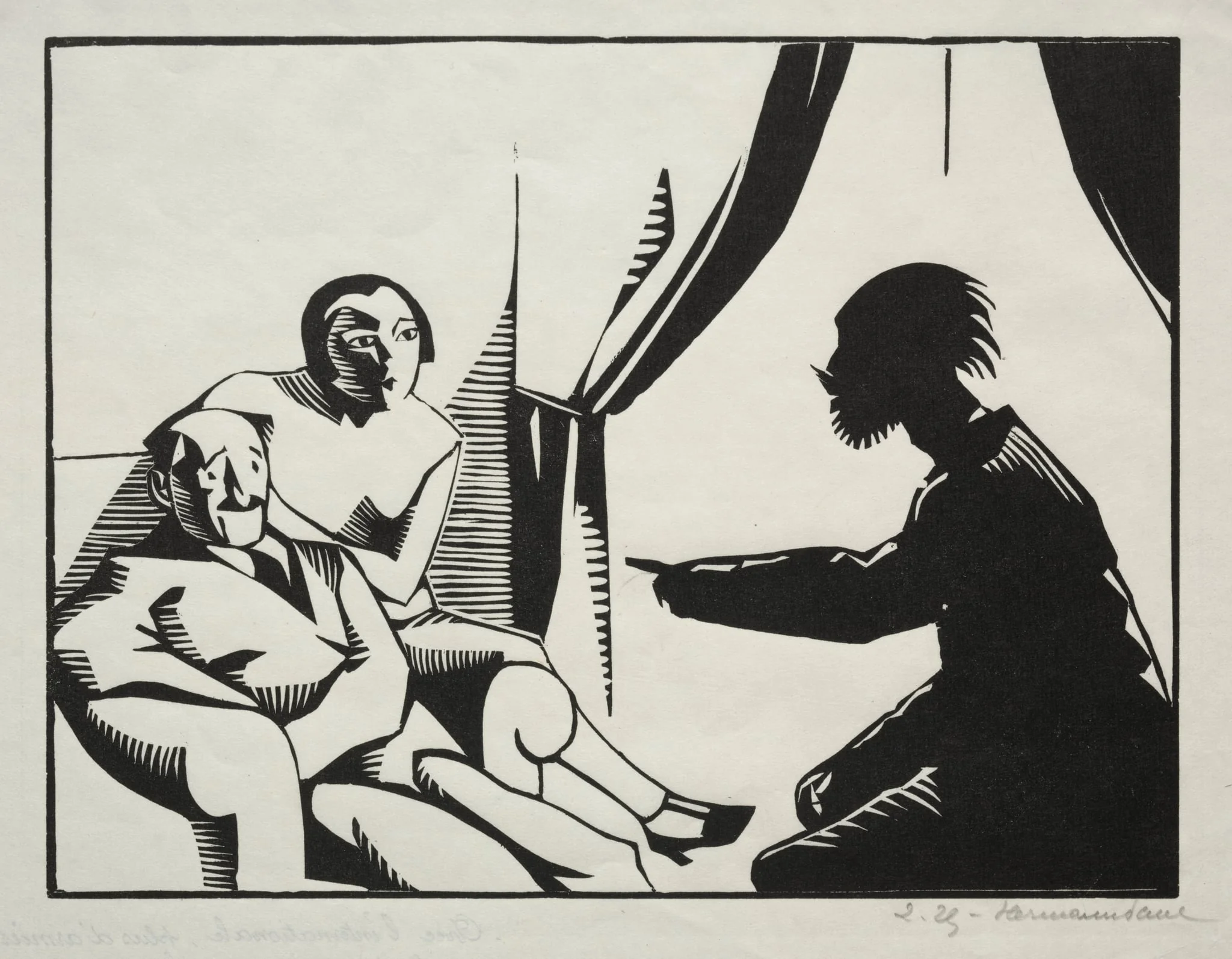 Avec l'internationale, plus d'armies, plus de militaires rien que les guerres civiles, by Hermann-Paul, 1924