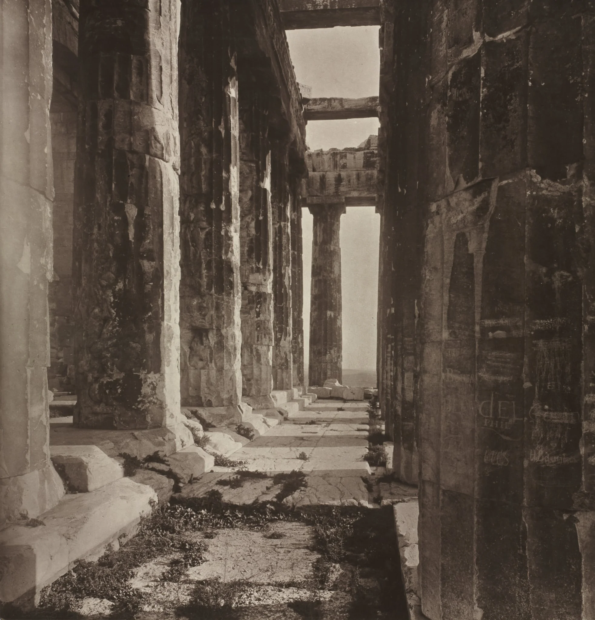 Western Portico of the Parthenon, by William James Stillman, 1882