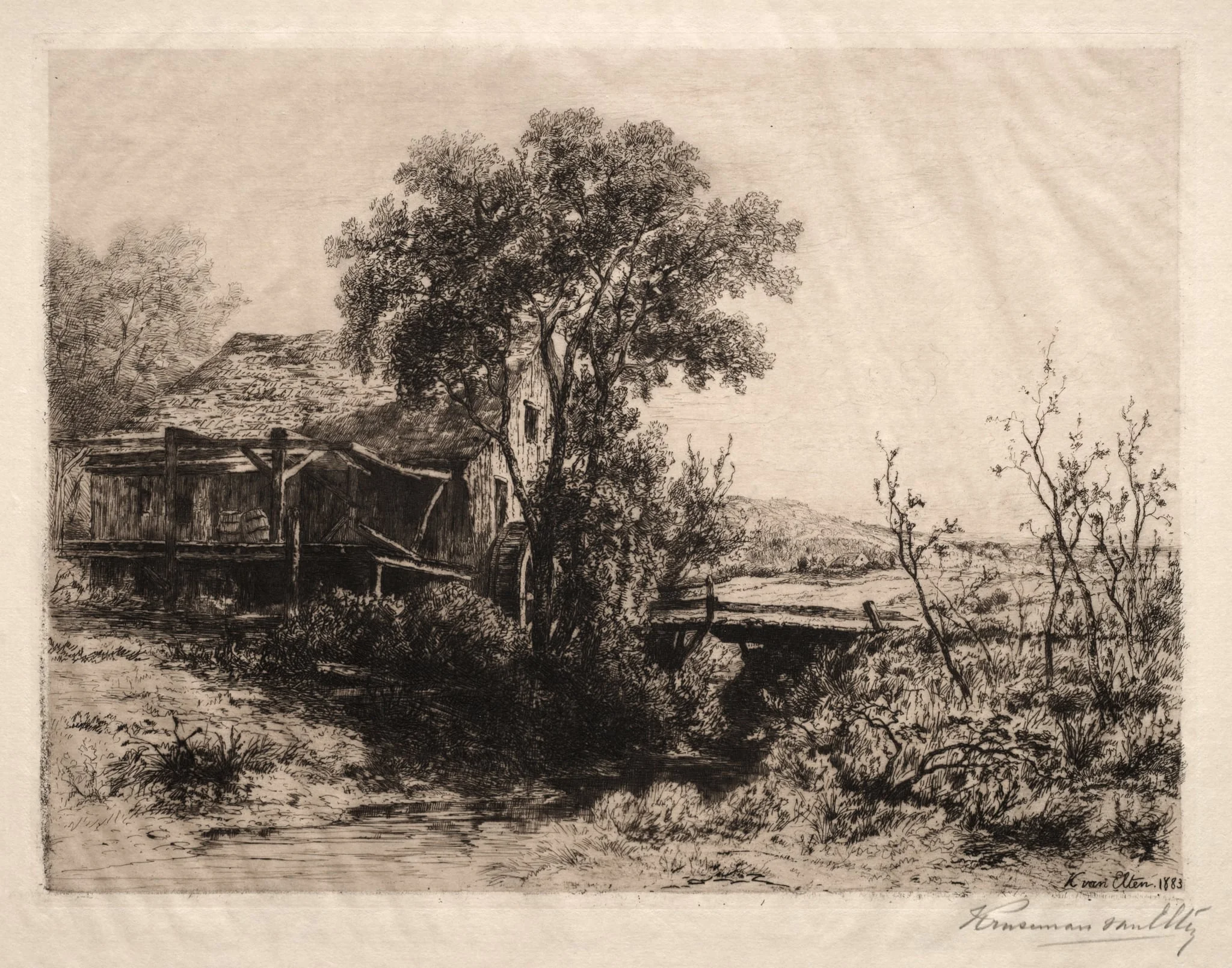 The Deserted Mill, by Hendrik Dirk Kruseman van Elten, 1883