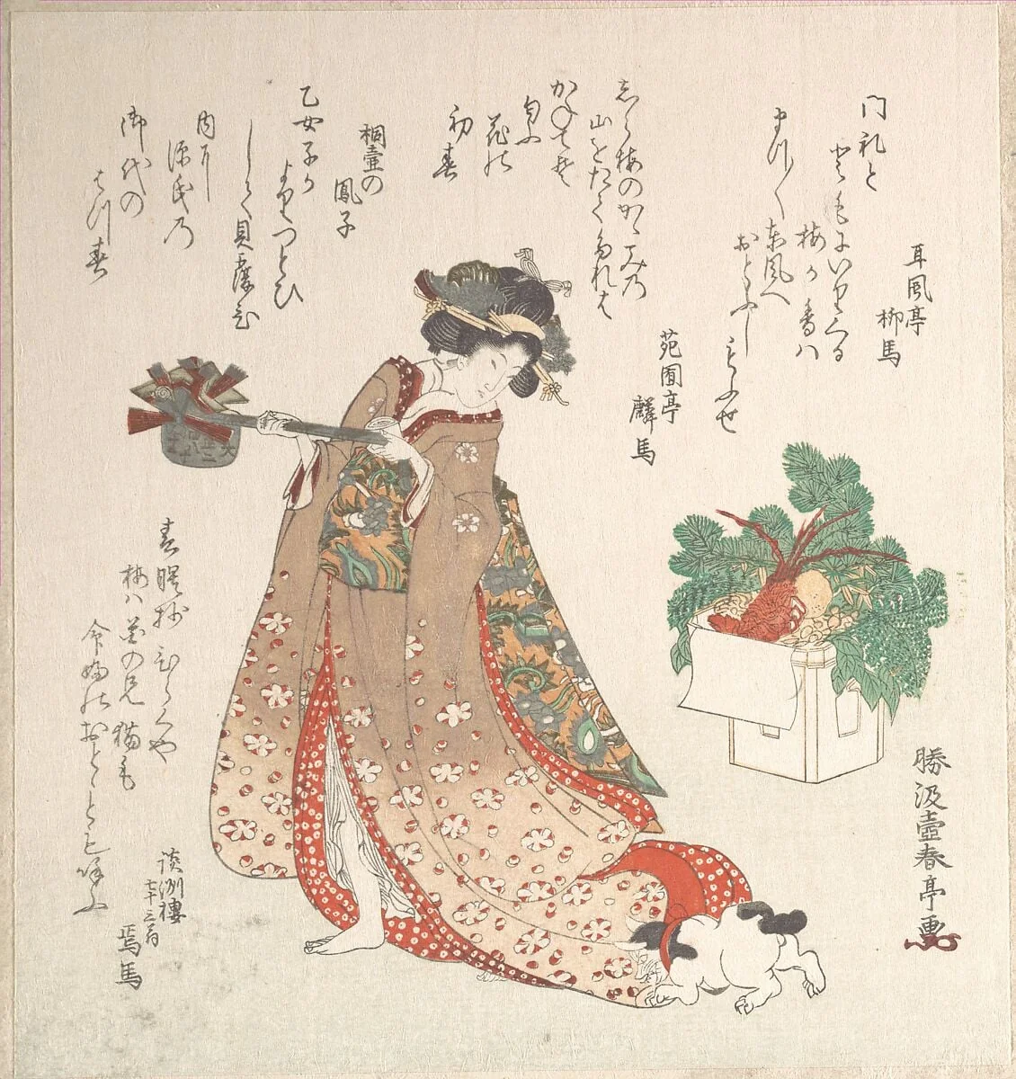 Untitled, by Katsukawa Shuntei, ink, 1815