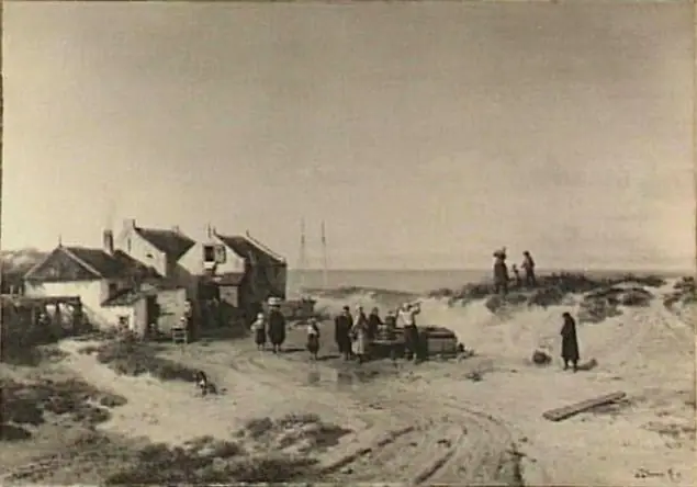 Strandgezicht bij Noordwijk aan Zee