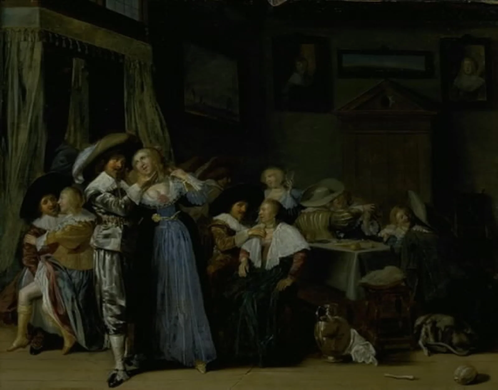 Merry Company, by Unknown, 1624