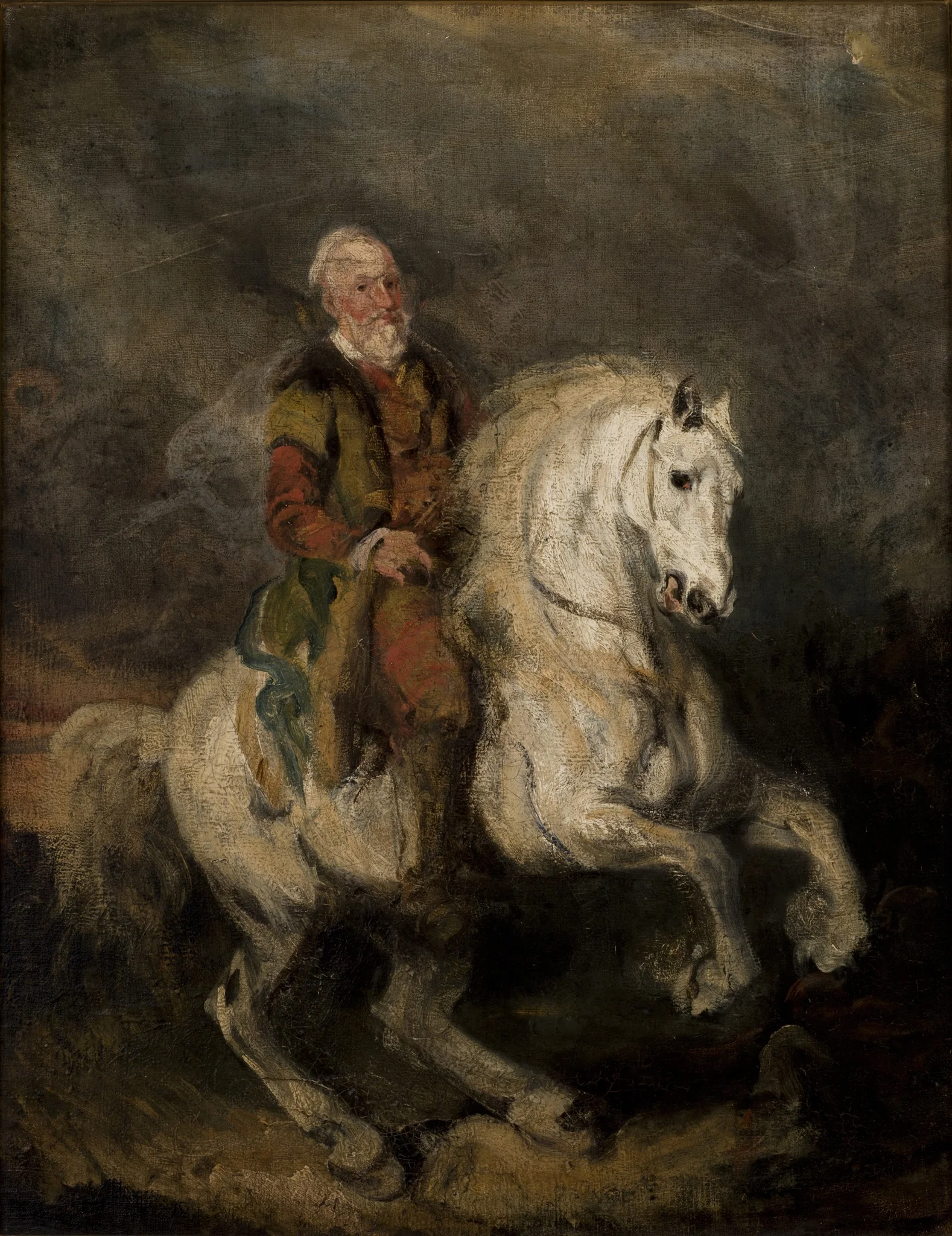Hetman Stefan Czarniecki on Horseback, by Piotr Michałowski, oil, 1837