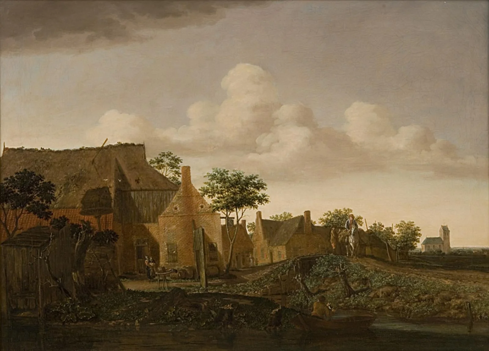 Dutch Village, by Unknown, 1650