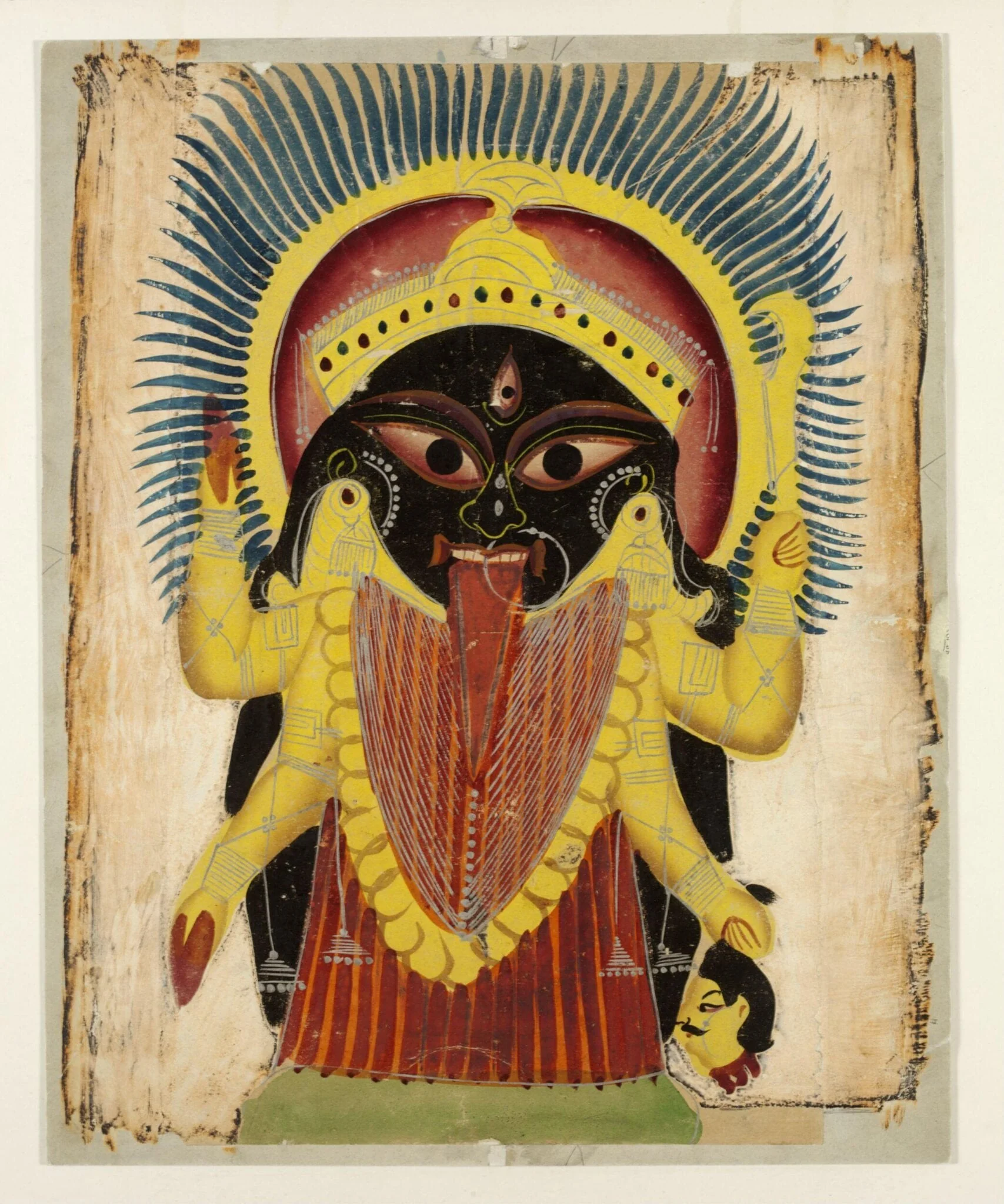 Kali, by Unknown, paint, 1865