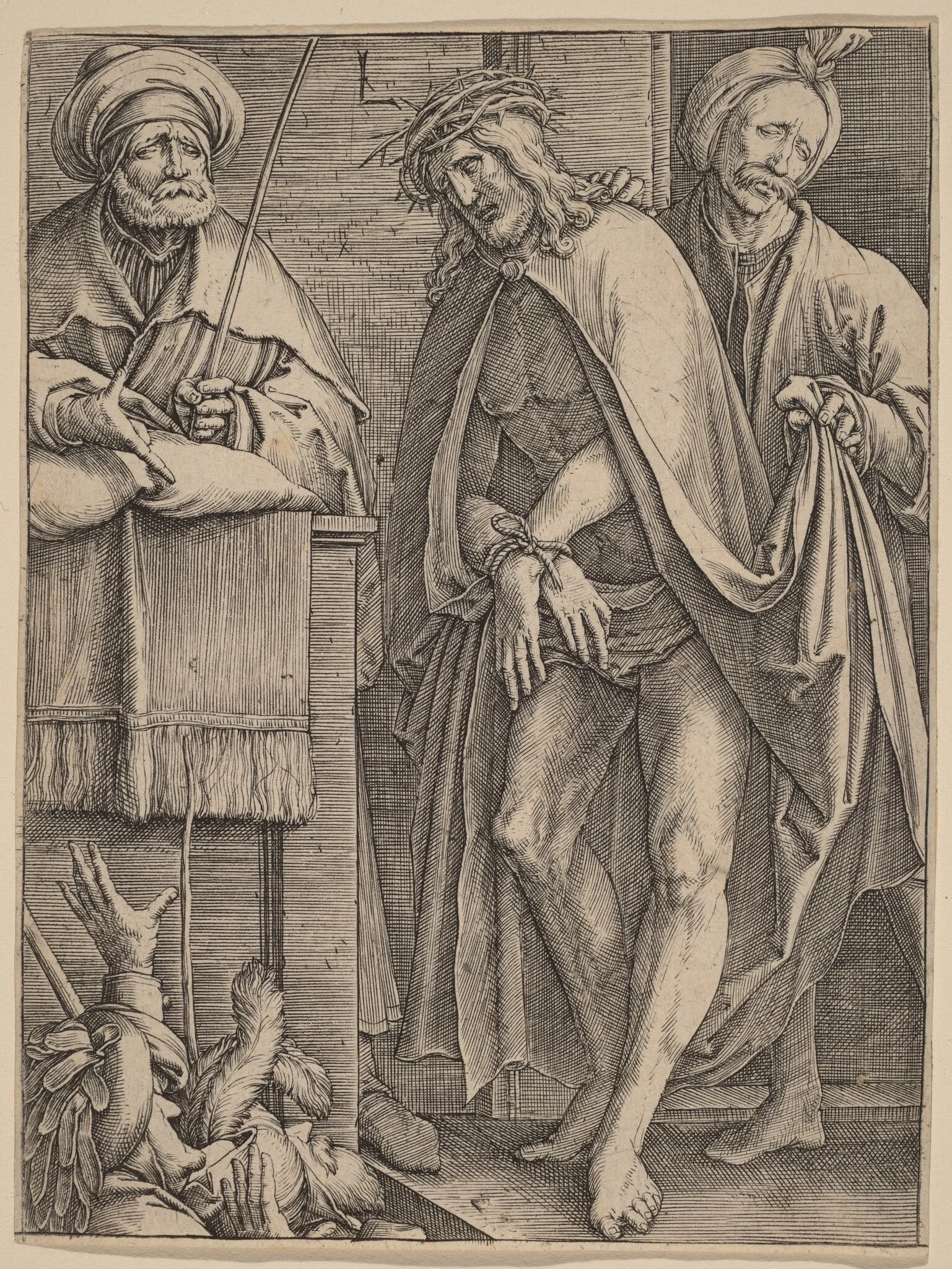 Ecce Homo, by Lucas van Leyden, ink, 1513