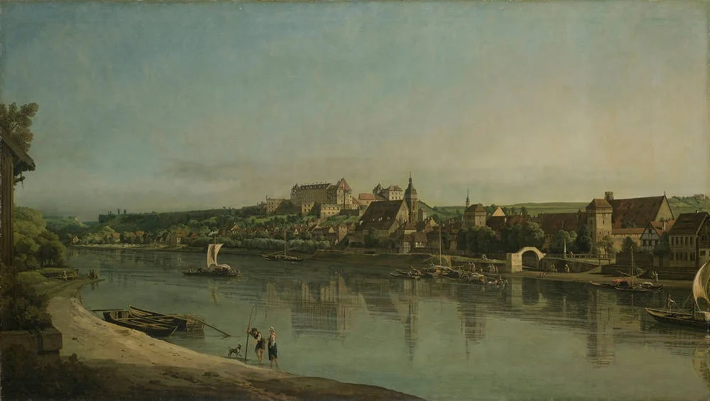 Pirna from Kopitz, by Bernardo Bellotto, oil, 1753