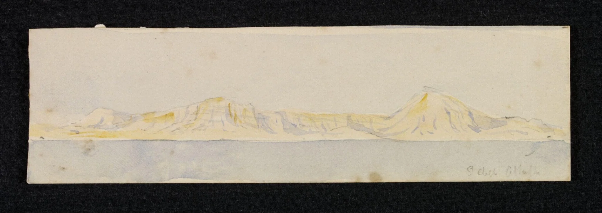 Gebel Attaka, by Unknown, watercolor, 1891
