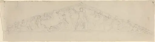 Study for Reconstruction of West Pediment of the Parthenon