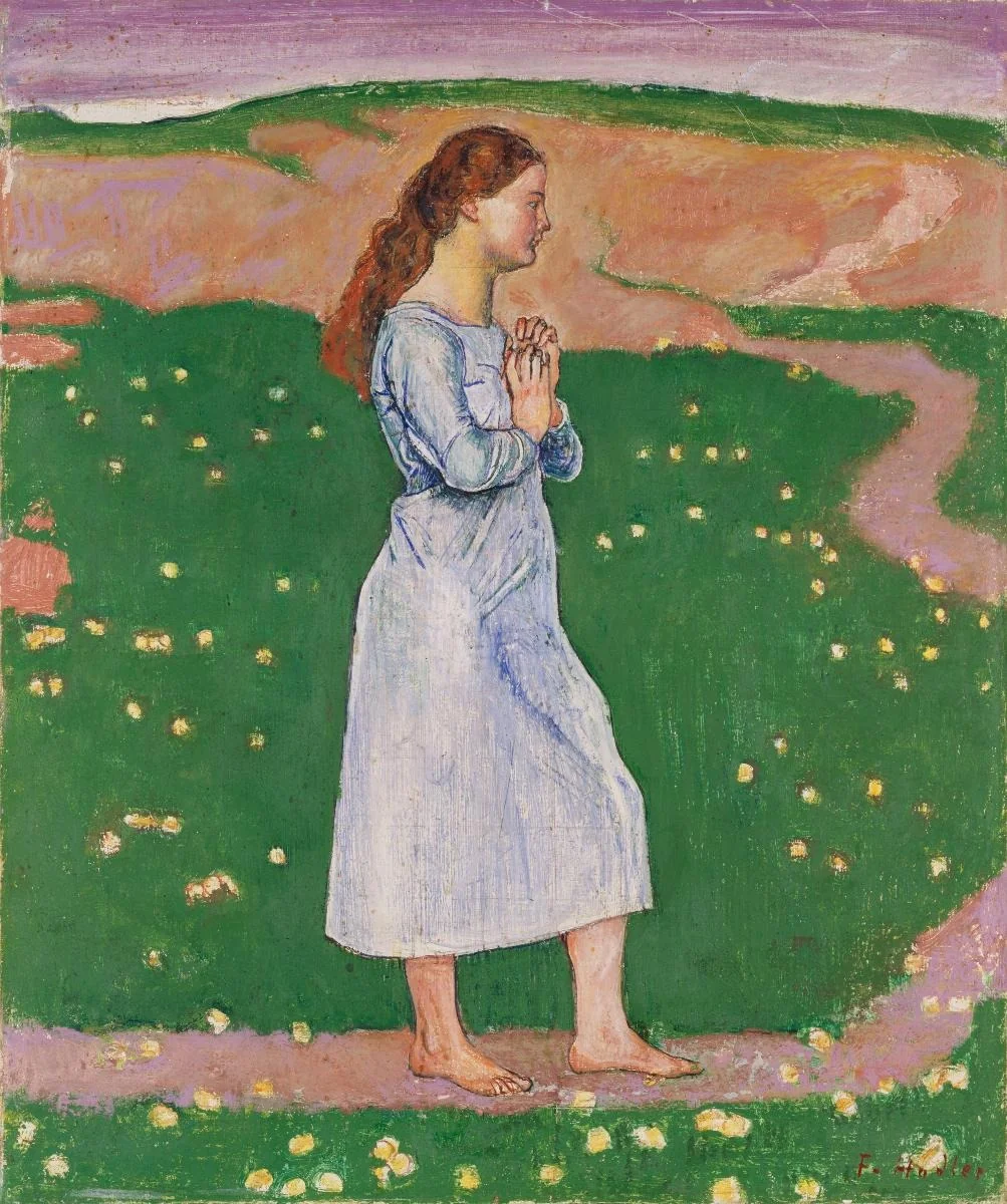 Abendruhe, by Ferdinand Hodler, oil, 1901