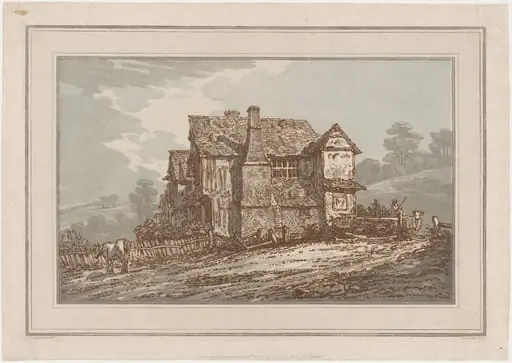 A Rustic House with a Tottering Wood Fence