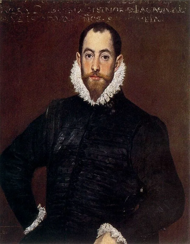 Portrait of a Gentleman from the Casa de Leiva, by El Greco, oil, 1590