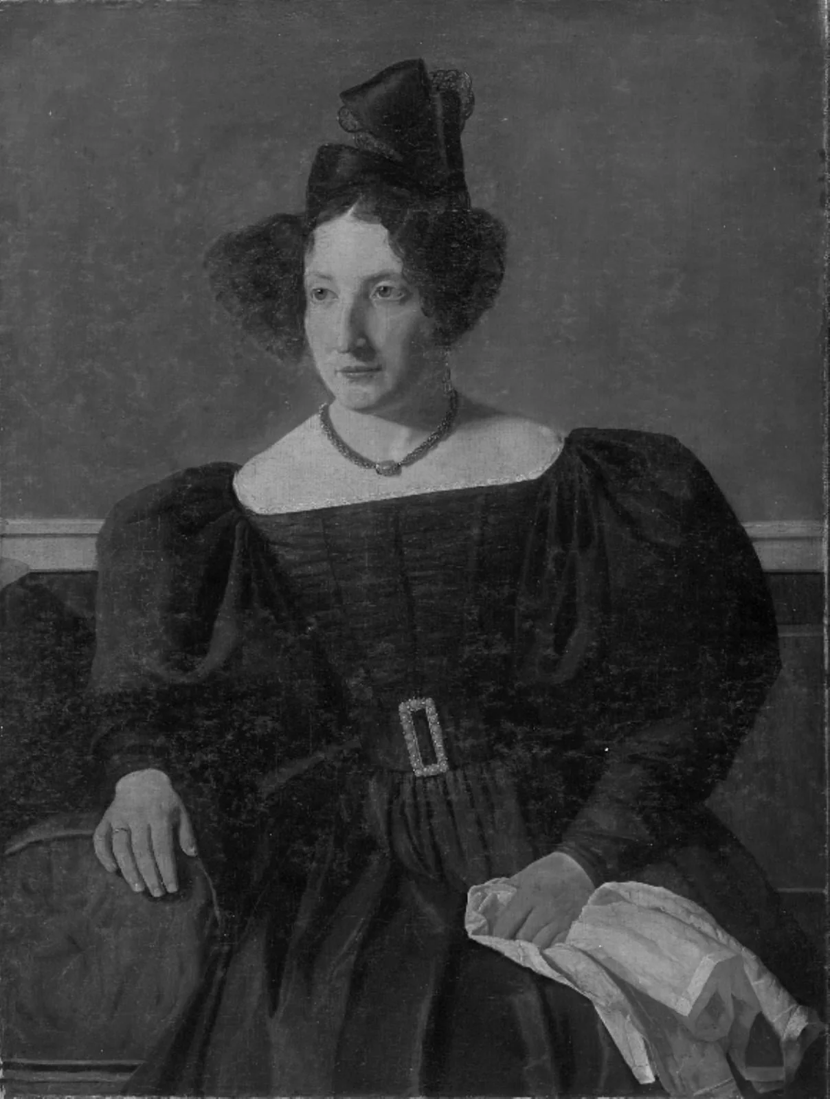 Portrait of Henriette Petersen, née Philipsen, Mrs Michael Christian Petersen, by Unknown, unspecified, 1850