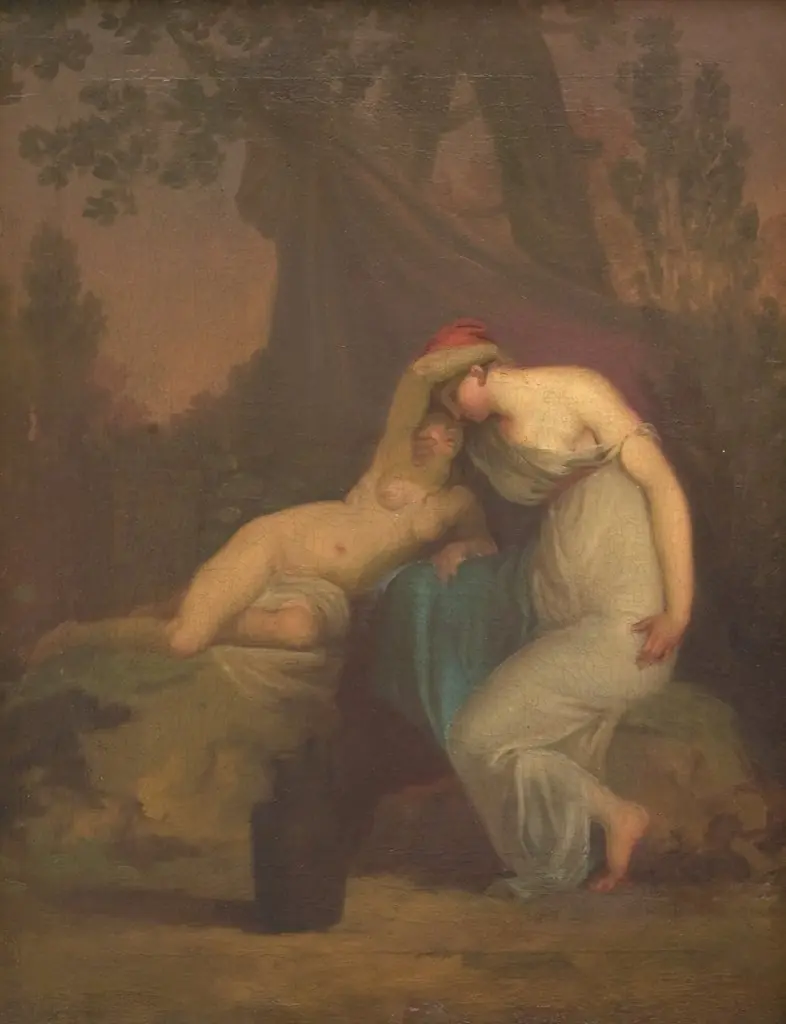 The Greek Poet Sappho and the Girl from Mytilene