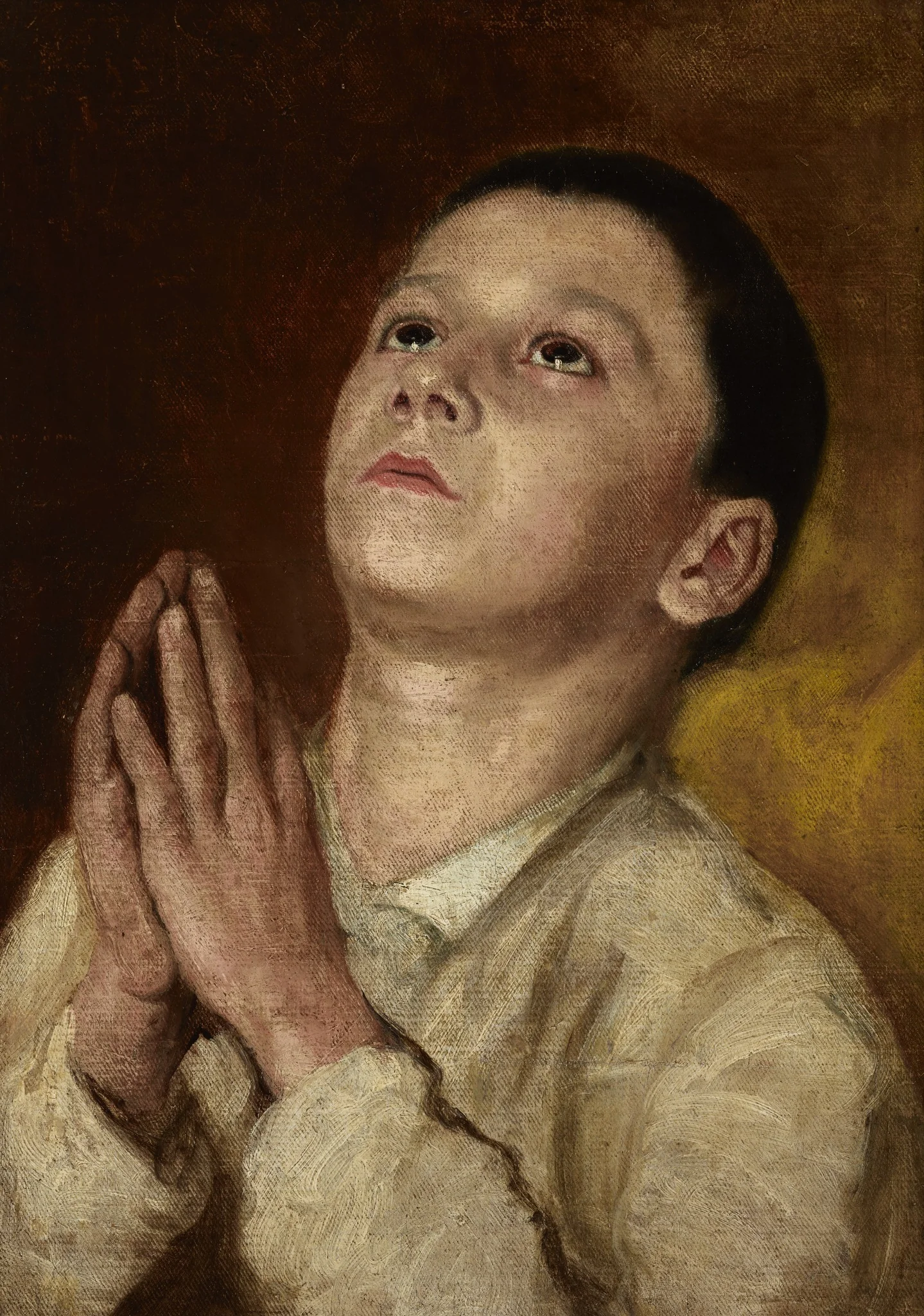 Prayer, by Emanuel Herncisz, unspecified, 1881