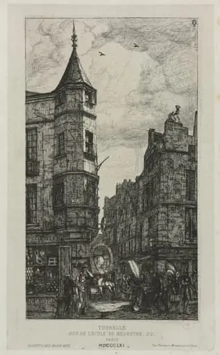 House with a Turret, No. 22, rue de L'Ecole de Médecine, Paris, (called the Turret of Marat)