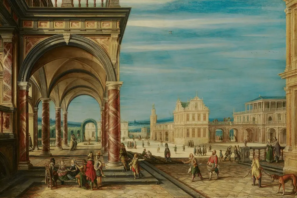 A Square with Imaginary Buildings