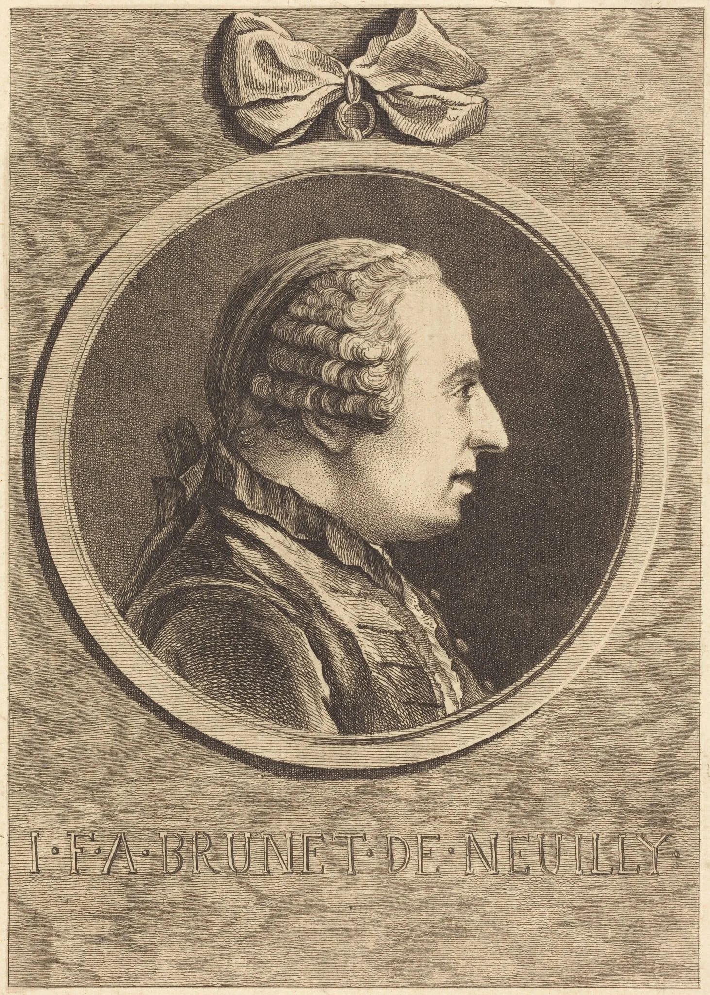 I.F.A. Brunet de Neuilly, by Charles-Nicolas Cochin II, ink, 1752