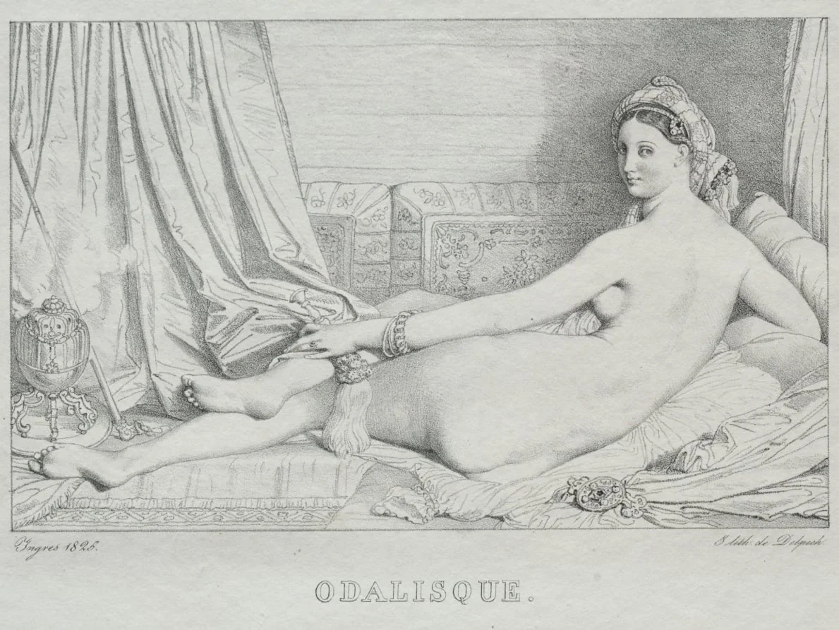Odalisque, by Jean Auguste Dominique Ingres, 1825