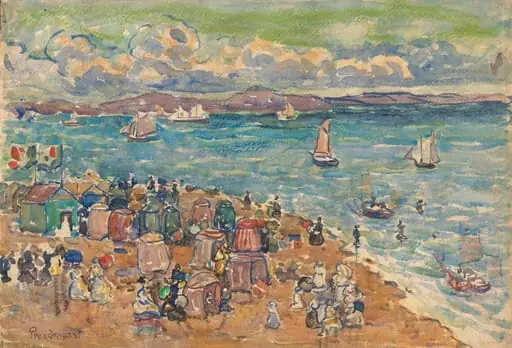 Beach Scene, St. Malo