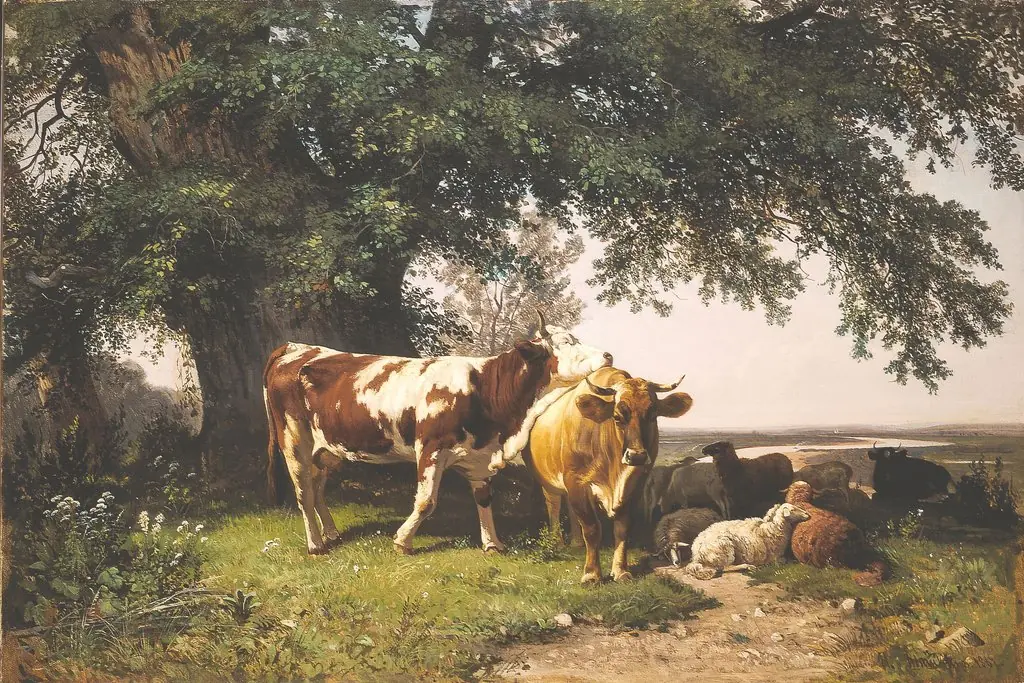Herd under the Trees