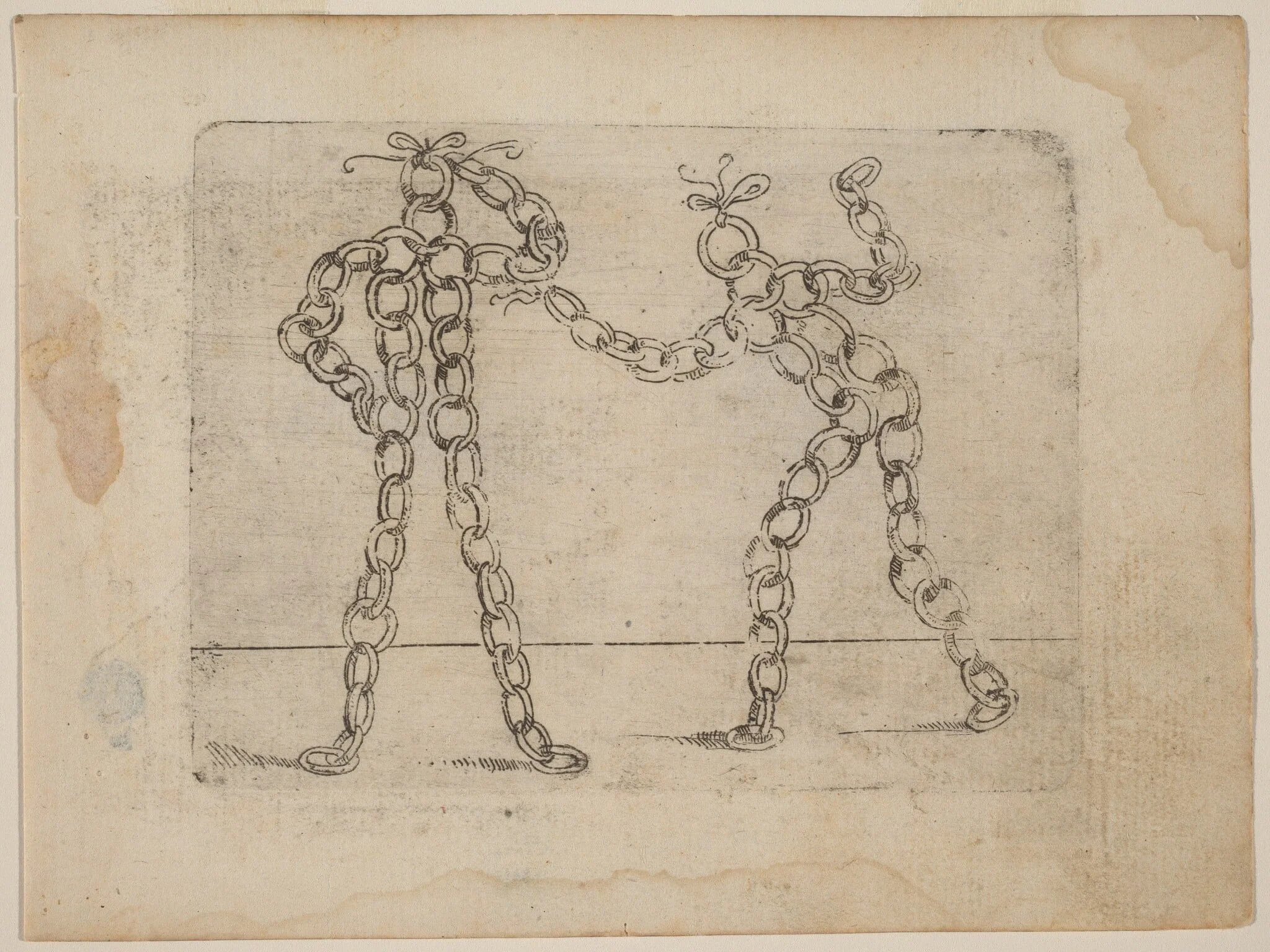 From "Bizzarie di varie Figure", by Giovanni Battista Bracelli, ink, 1624