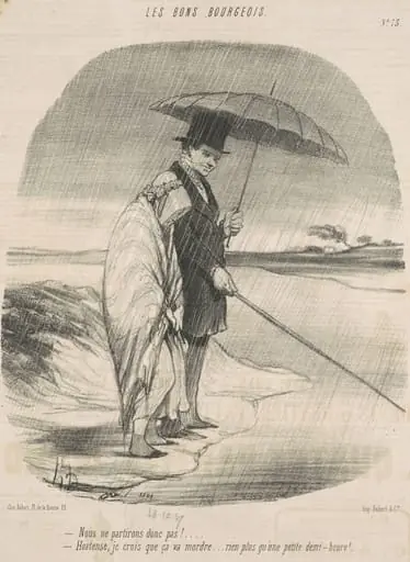 Nous ne partirons donc pas!  -Hortense, je crois que ça va mordre . . . Rien plus qu'une petite demi-heure!