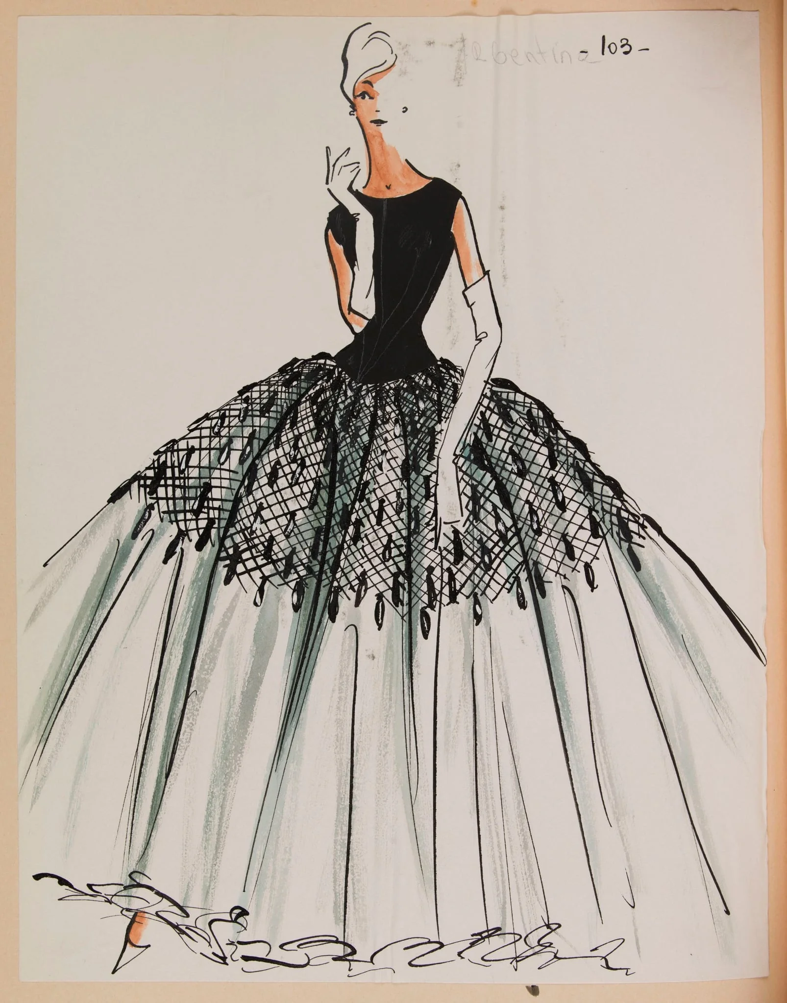 Argentine, by Carven, 1958