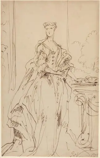 Portrait of a Standing Lady