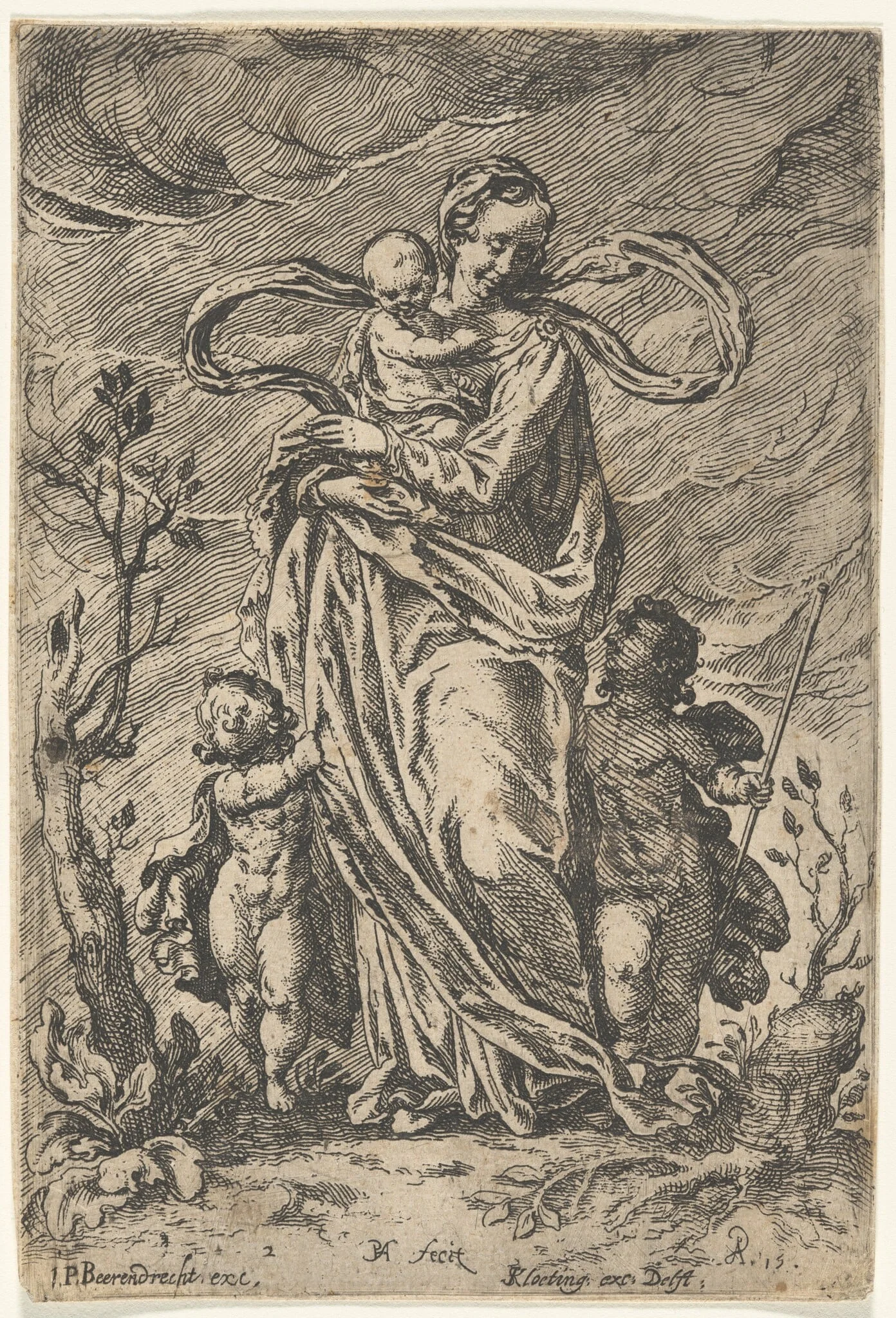 Love, by Pieter Feddes, ink, 1615