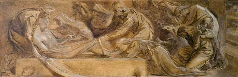 The Entombment (study for the painting in the Chapel of the Ascension, Bayswater Road)