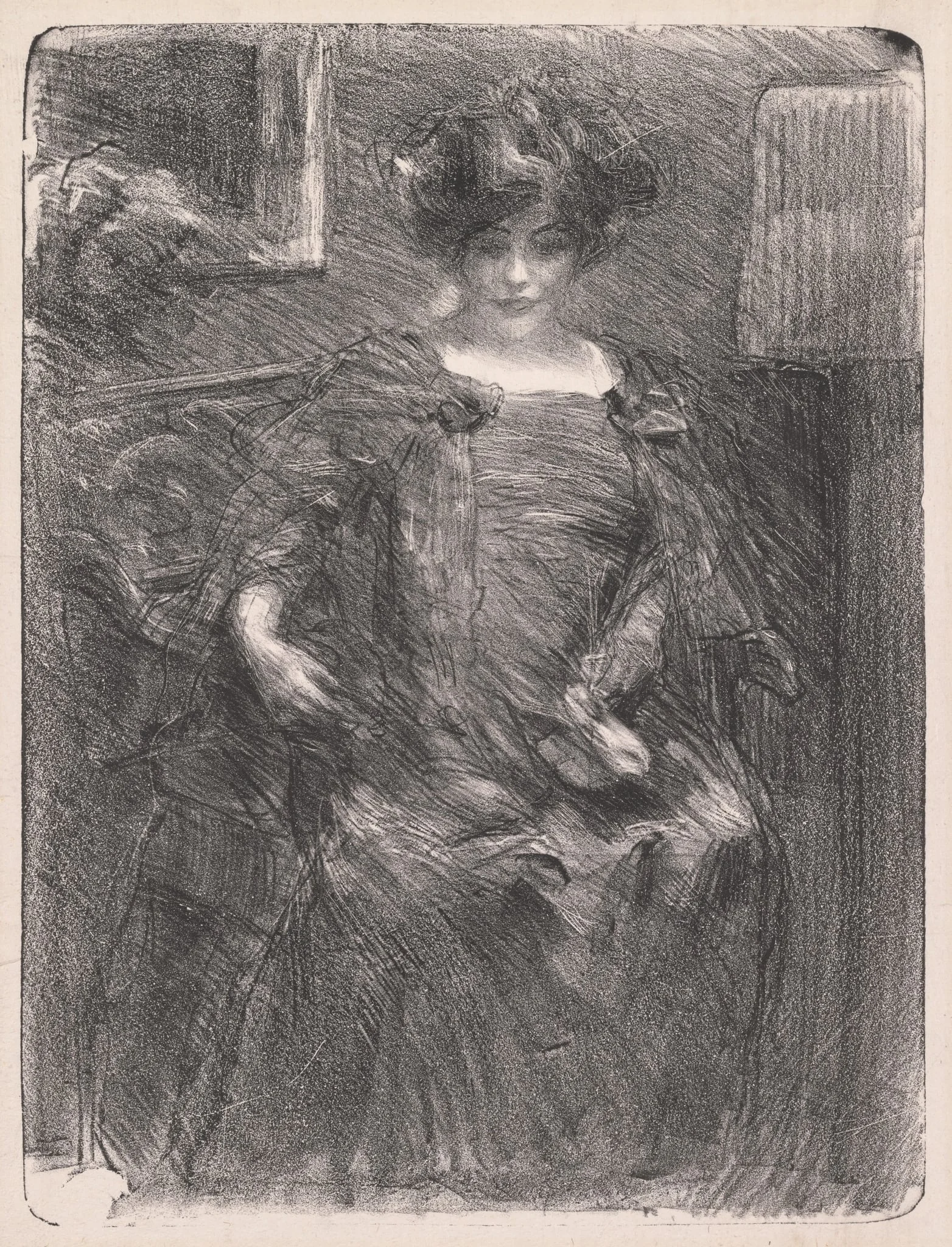 Untitled (Woman), by Albert de Belleroche, 1908