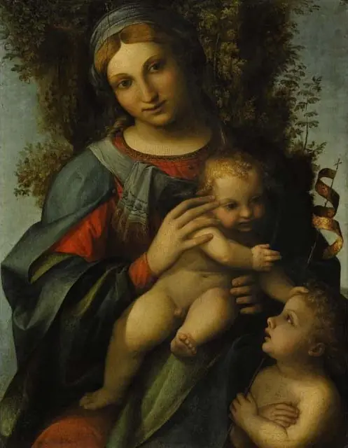 Madonna and Child with infant St John the Baptist