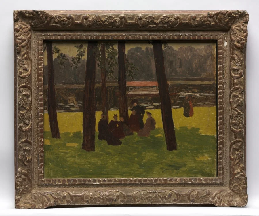 Women Meeting in the Shade, by Ker-Xavier Roussel, unspecified, 1890
