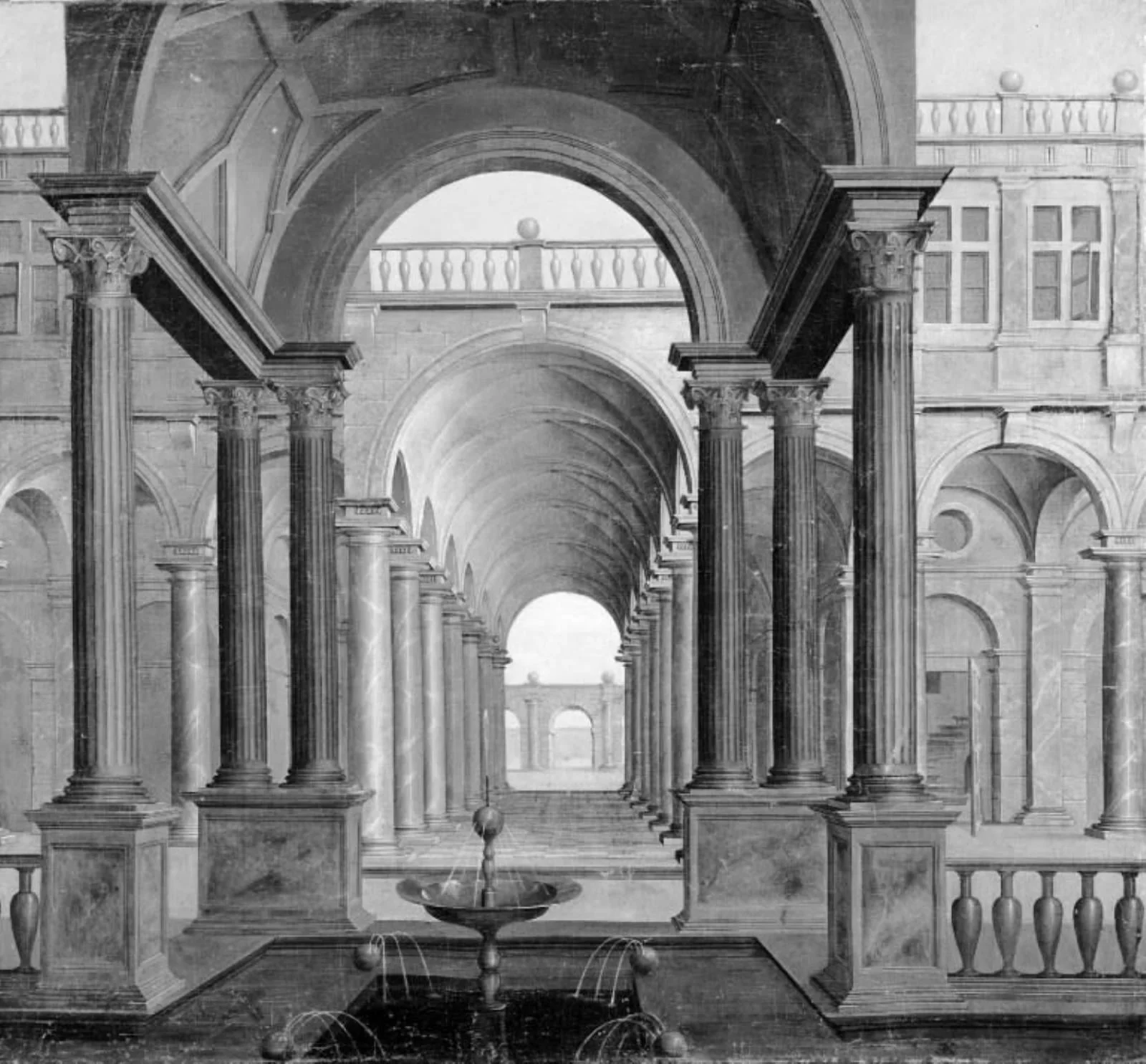 Colonnade, by Unknown, 1630