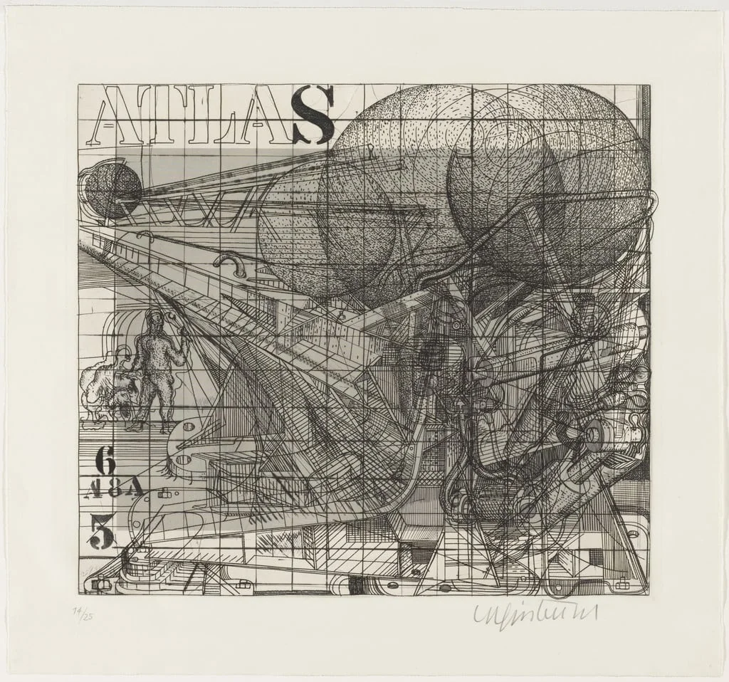Untitled, by Bernhard Luginbühl, ink, 1972