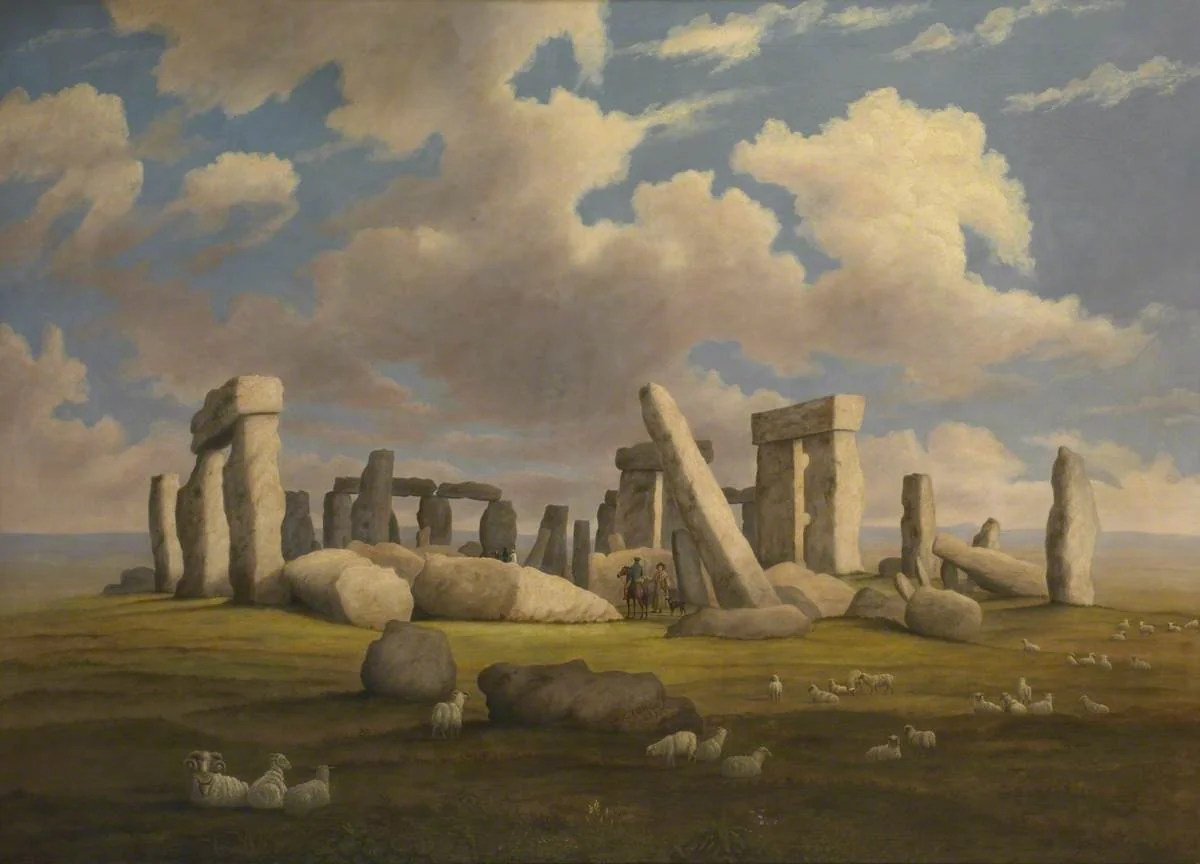 Stonehenge from the West-South-West, by Richard Tongue, oil, 1844