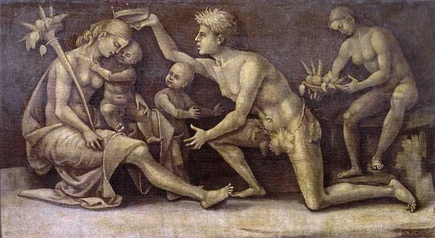 Allegory of Fertility and Abundance, by Luca Signorelli, tempera, 1500