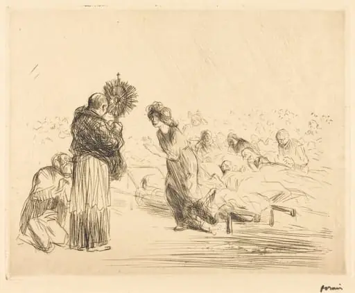 The Miracle before the Blessed Sacrament (fourth plate)