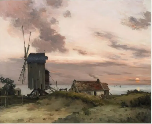Windmill on a Beach